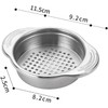 Silver Stainless Steel Canning Colander Food Can Strainer Fruit Can