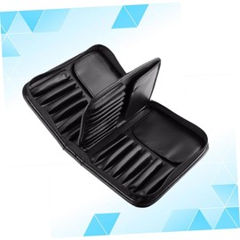 Baluue Elegant Pu Leather Makeup Brush Bag Large Storage for Brushes Compact and Foldable for Easy Travel Storage