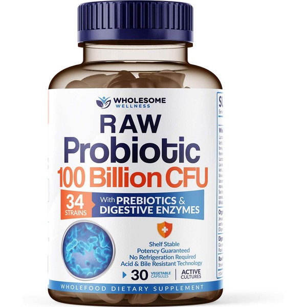 RAW Organic Probiotics 100 Billion CFU