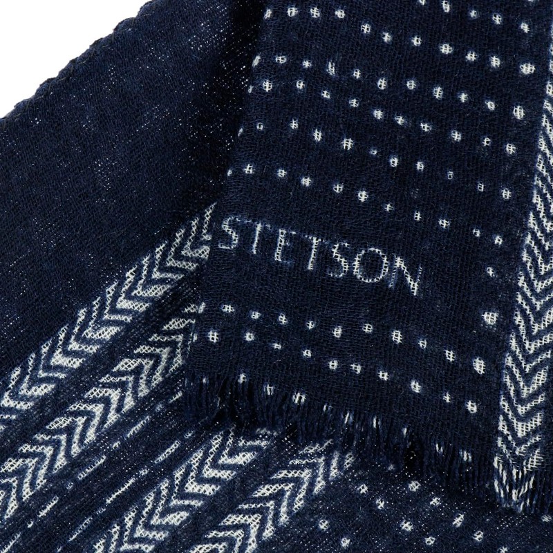 Stetson Verio Wool Scarf Striped Detail Women and Men Spring,