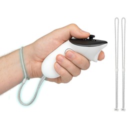 SOULWIT 2 Sets Professional Replacement Wrist Straps for Oculus Quest3/Quest 3, Durable & Adjustable Controller Hand Straps for Meta Quest3S/Quest 3S, Easy DIY Installation - White