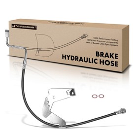 A-Premium Front Driver Brake Hydraulic Hose Compatible with Select Ford Models - For F-250 Super Duty 2008-2009, For F-350 Super Duty 2007-2009, 4WD - Replace# 8C3Z2078L