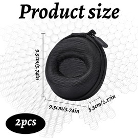 ZXNJA 2 Stück Watch Case,Uhrenaufbewahrung,Watch Case,Aufbewahrungskiste Uhrenetui Reisebox Uhrenbox Mit Reißverschluss Und Soft Felted Interior Für Alle Armbanduhr Und Smart Uhren(Schwarz)