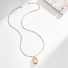 ALFISO Chunky Gold Necklace for Women, 14K Gold Plated Geometric
