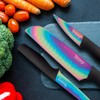 Hampton Forge HMC01A656D Rainbow Titanium – 12 Piece Cutlery Set