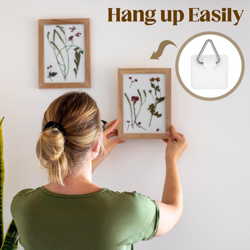 40Pcs Adhesive Picture Hangers for The Wall Plate Hangers Stick