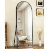 SUNQUEEN 58"x19" Floor Mirror Full Length, Arched 58L x 19"W,