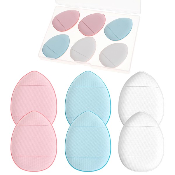 6Pcs Mini Powder Puff, Soft Finger Makeup Puff Mini Makeup