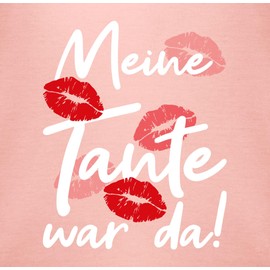 Shirtracer - Baby Bodysuit Boy Girl - Romper & - Meine Tante war da - White, 2 baby pink