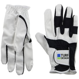 Turf Design TDGL-2170 Golf Gloves, White/Black, M, multicolor (white / black)