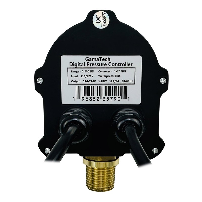 GamaTech 110V/220V 10A/5A Pressure Switch for Water Pump and Air
