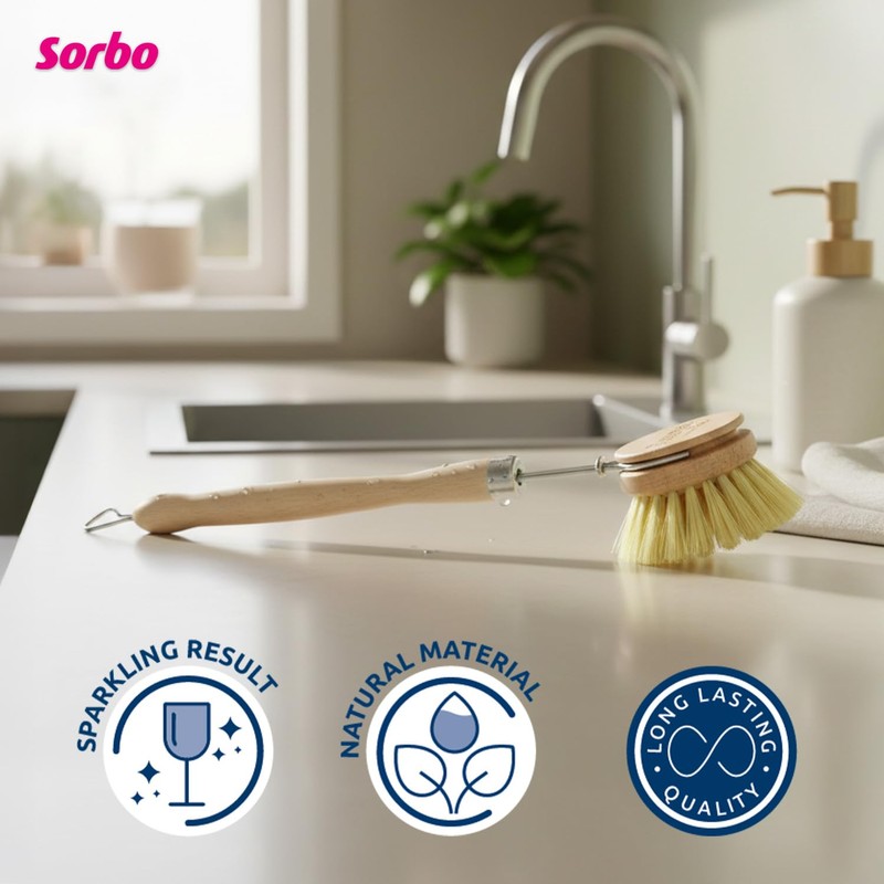 Sorbo Wooden Dish Brush / Tampico - Wooden Dish Brush