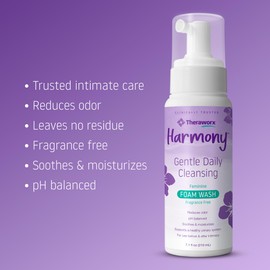 Theraworx Theraworx Harmony Daily Feminine Care Foam, Gentle Daily Cleansing Fragrance Free, Reduces Odor, pH Balanced - 7.1 oz - 1 Count