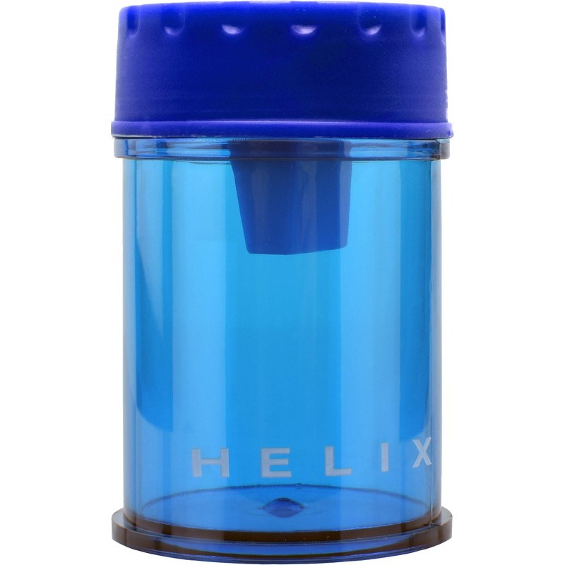 Helix Canister 1 Hole Pencil Sharpener, Assorted Colors (17077)