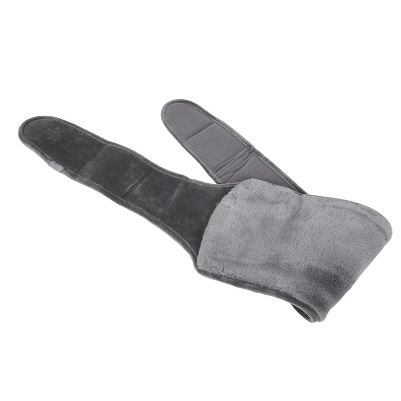 Uterus Warming Waist Belt Dark Gray Adjustable Thick Soft Plush