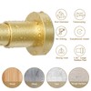 YNL Gold Shower Curtain Rod 32-80 Inch(2.7-6.6ft), Non Slip, Never