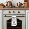 ArtisaEura Bichon Funny Dog Kitchen Towels - A Kitchen is