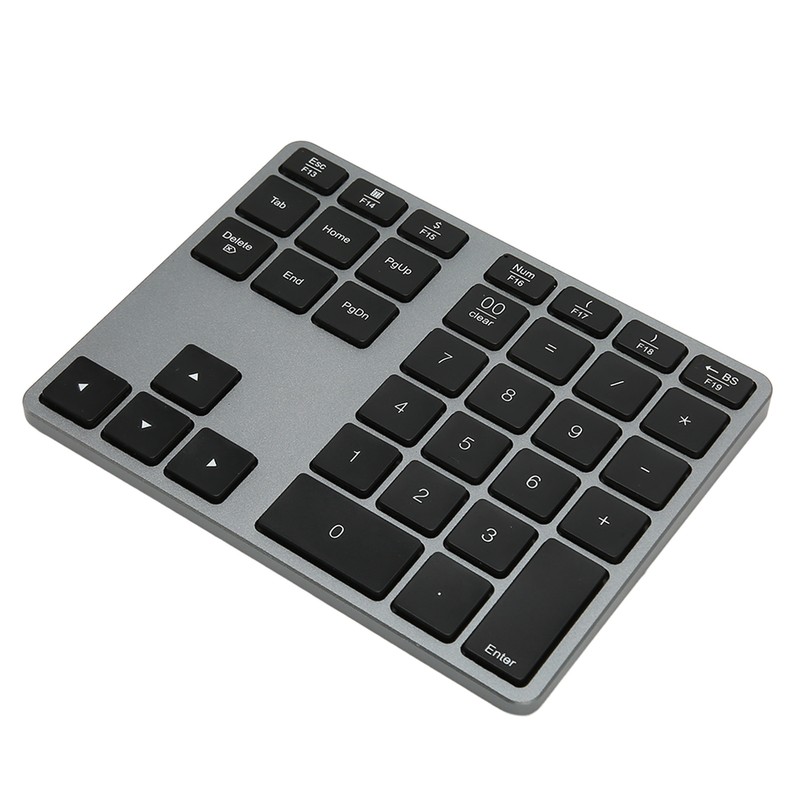 Wireless Number Pad 35 Keys Scissor Switch BT5.0 Aluminium Alloy