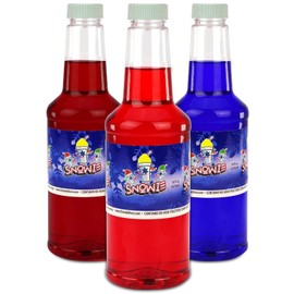Snowie - Premium Shaved Ice Snow Cone Syrup Ready To Use 3 pack (Berrylicious Pack)
