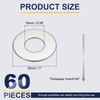 sourcing map M10 Flat Washer for Screw, 60Pcs Metal Washers
