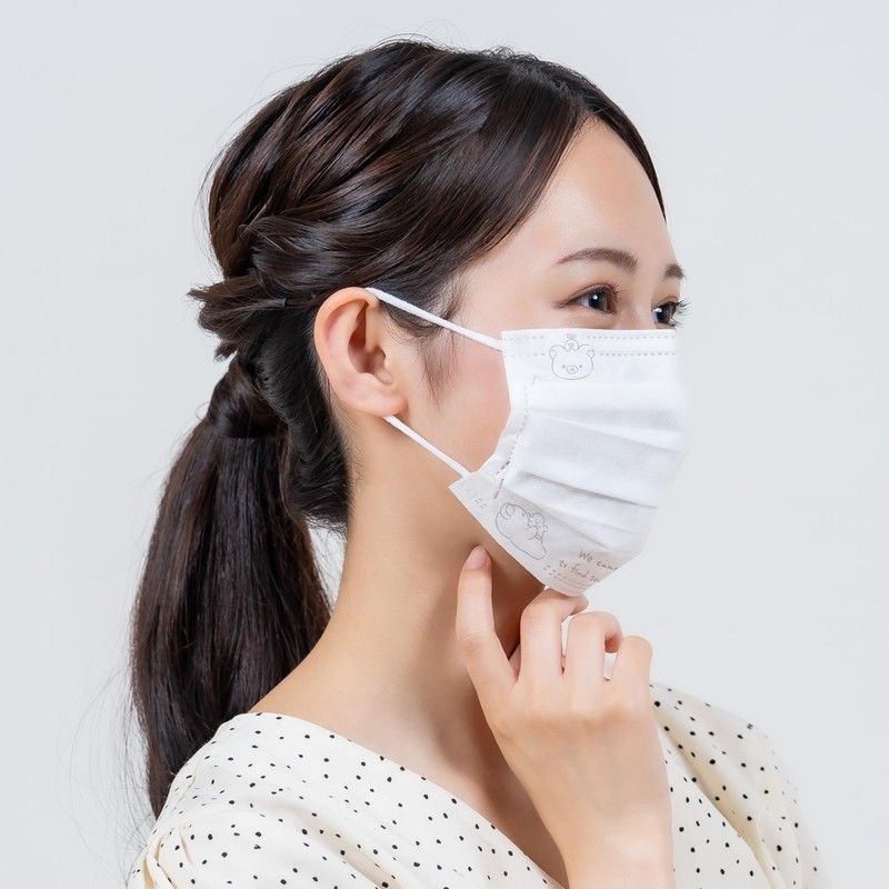 Adult Rilakkuma Marche Non-Woven Mask Box of 30