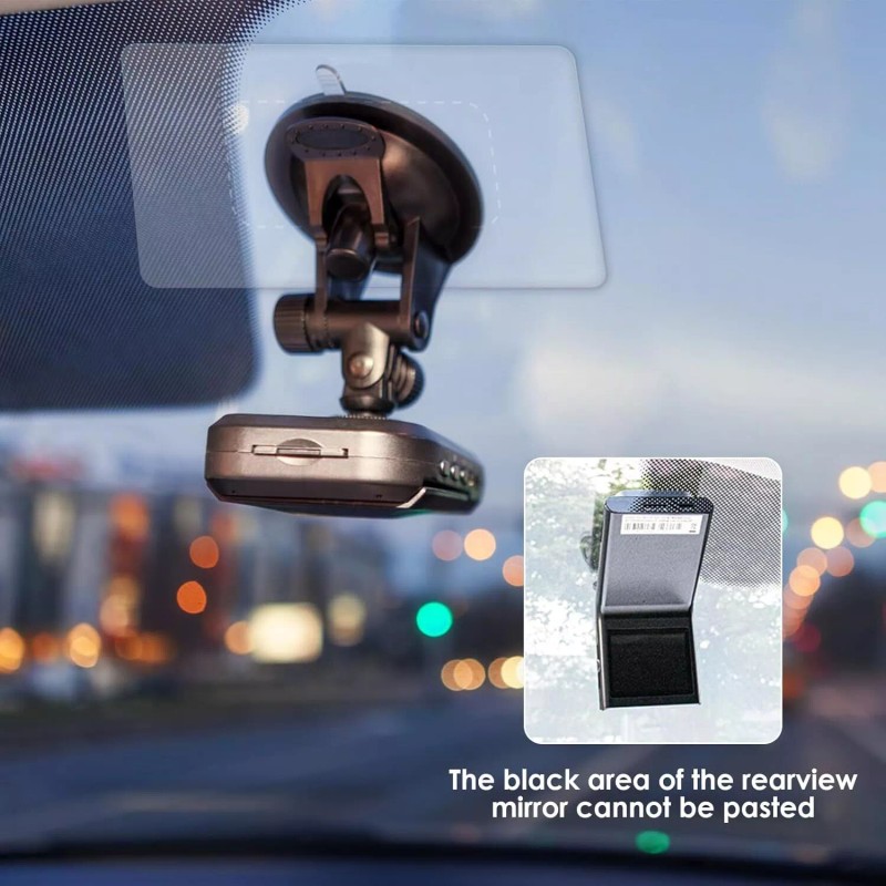 GUGUMO 8Pcs Dashcam Windshield Sticker, Electrostatic Stickers for Dash Cam,