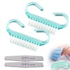 Pack of 2 Nail Brush Nail Cleaning Brush with Sponge