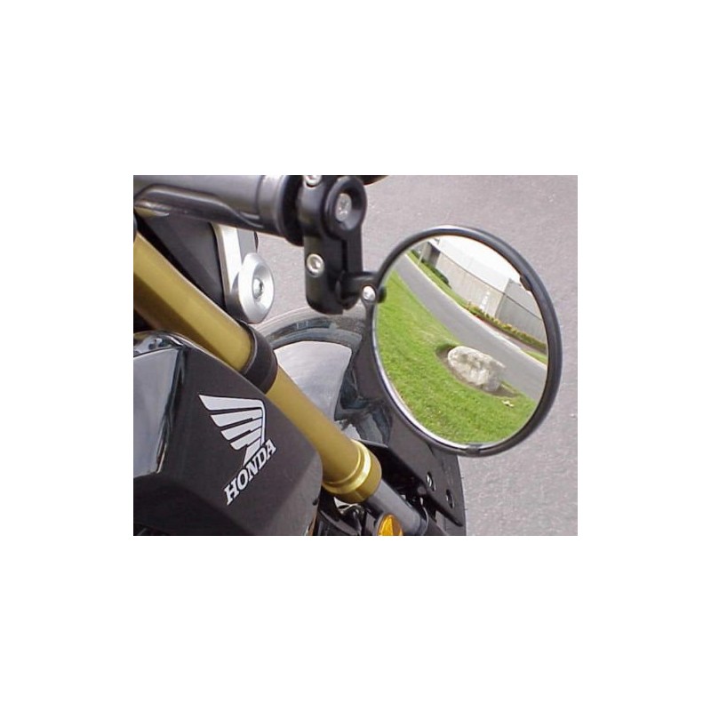 i5 Black Handle Bar End Mirrors compatible with Honda Grom