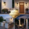 NAXTTII Exterior Lighting Fixtures Black Outdoor Porch Lights Wall Mount