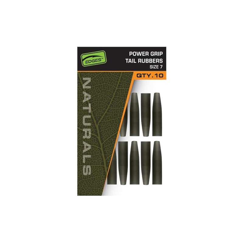 Fox Edges Naturals Power Grip Tail Rubbers Size 7-10 Tubes,