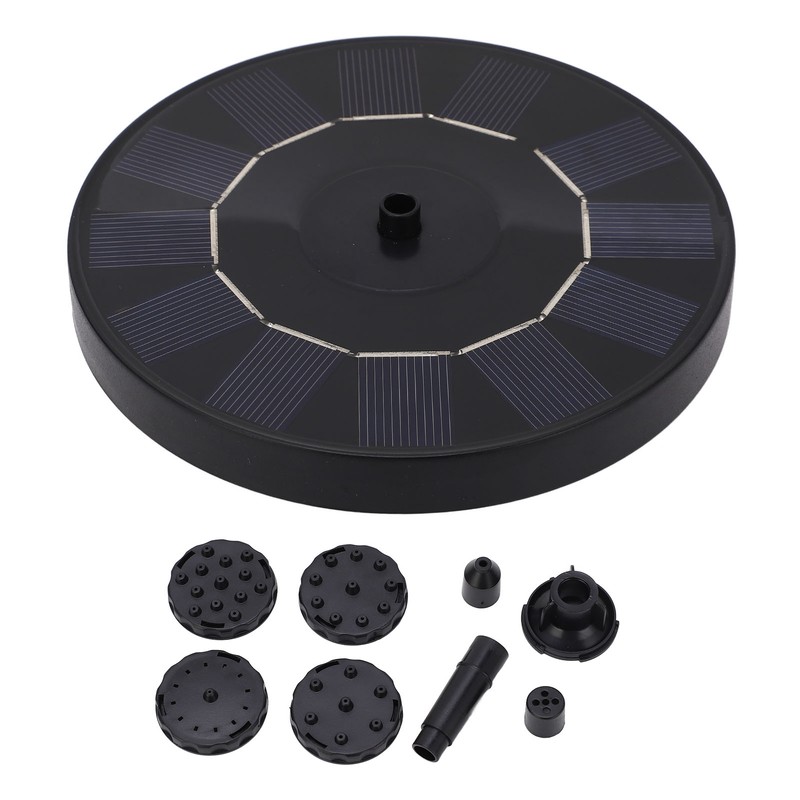 Solar Water Pump 1W 130mm Solar Panel Fountain Pump 30‑50cm