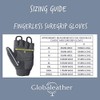 Globaleather SureGrip Fingerless Wheelchair Gloves - Black (Medium) - Hardwearing,