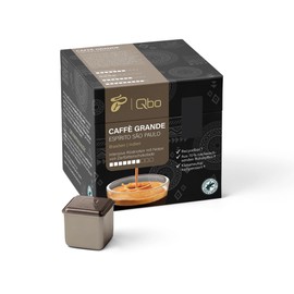 Tchibo Qbo Caffè Grande Espírito São Paulo Premium Coffee Capsules, Pack of 27 (Caffè Grande, Intensity 7/10, Highly Aromatic), Sustainable, Made from 70% Renewable Raw Materials & Climate Neutral