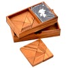 Tangram 2 Player, Chinese Wooden Puzzle with 7 Pieces, Tangram