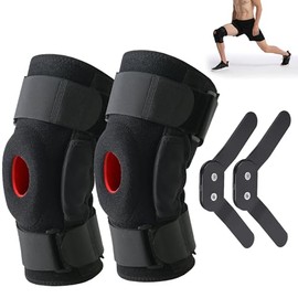ZENSUKYE Rodillera Deportivas con Estabilizadores Laterales, 2PCS Rodillera Ortopedica Antideslizante Rodilleras de Soporte Ajustable Estabilizadora  