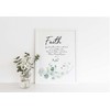 Faith Wall Art, Botanical Bible Verse Print, Scripture Gift Idea,