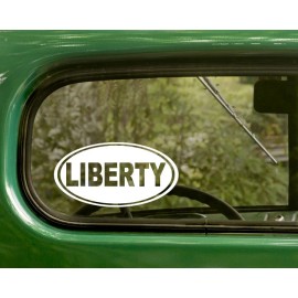 The Decal And Sticker Mafia 2 LIBERTY DECALs Freedom Oval Sticker For Bumper Car Truck Window Rv Laptop