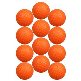 12 Pcs Foam Golf Practice Balls,Mini Golf Stress Ball,Golf Squeeze Balls Colorful Golf Foam Balls, Solid Rubber Golf Training Balls,Soft Foam Golf Balls for Indoor or Outdoor Backyard (Orange)