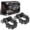 AUTMATCH D Ring Shackles 3/4" Mega Shackle (2 Pack) 68,000Ibs