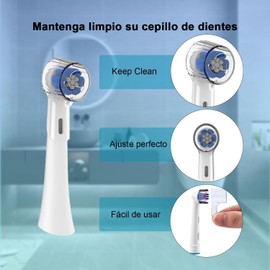 Funda Para Cabezal De Cepillo Eléctrico, Funda de Viaje para Cepillo 6 Fundas Cepillo De Dientes De Viaje, Cabeza de Pincel IO de Serie Compatible, Pro 1000, 1500, 5000, 7500
