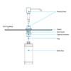 300ml Stainless Steel Soap Dispenser Liquid Detergent Hand Pump for