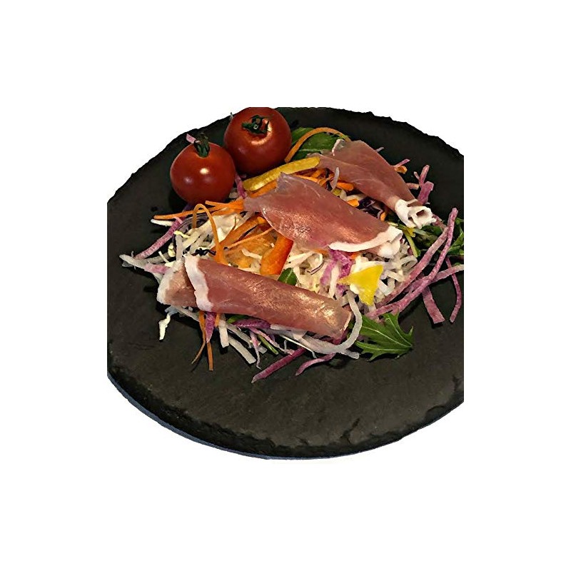 Hiro's Choice Stone Plate, Slate Plate, 7.9 inches (20 cm),