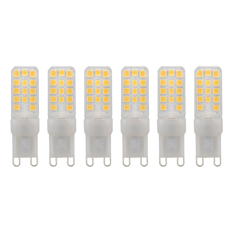 6PCS G9 LED Light Bulb Dimmable 5W 450LM 28 Beads