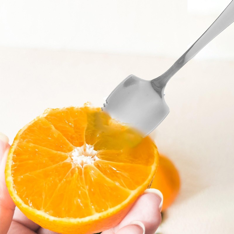 Housoutil Grapefruit Serrated Knife Spoons : 2pcs Stainless Steel Spoons