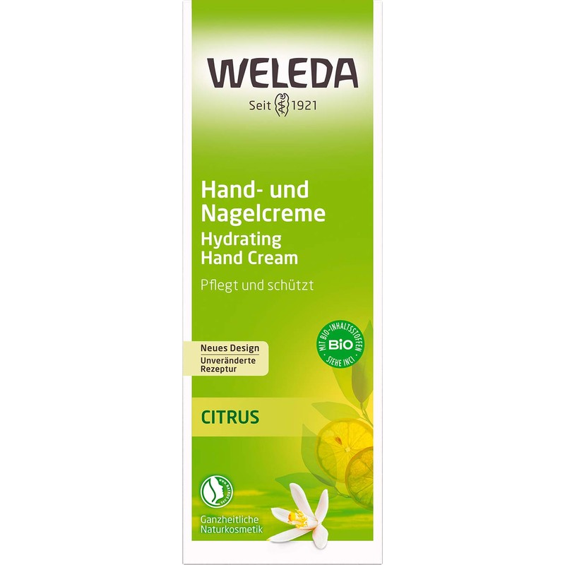 WELEDA Organic Hand Cream Citrus - 2-in-1 Natural Cosmetics Hand