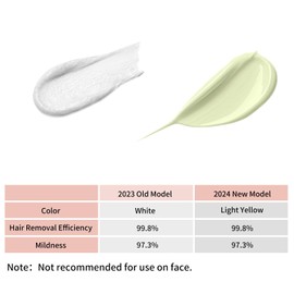 VGO Hair Removal Cream for Women & Men Painless Bikini Hair Removal Gel Hair Removal Lotion for Unwanted Hair, All Skin Types 120ml * 2PCS