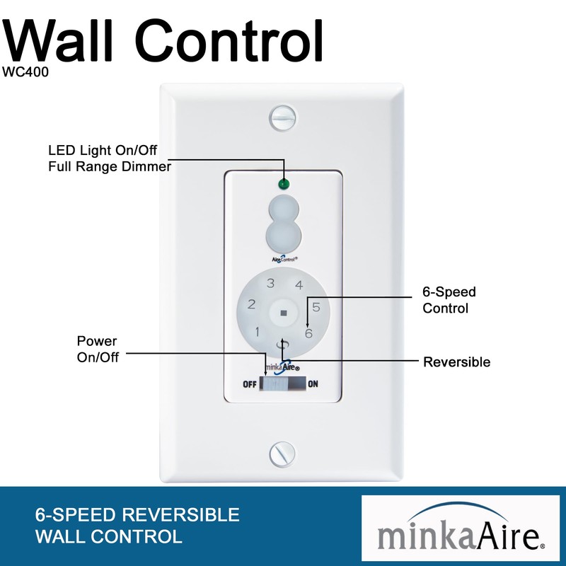 Minka Aire WC400 DC Wall Control or Remote w/Full Function,