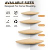 Gugxiom Corner Wall Shelf, Wooden Floating Corner Shelf, Wall Shelf,