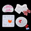 FineInno 4 Pcs Earring Resin Molds Pendant Silicone Molds Jewelry