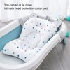 Baby Bath Seat Cushion, Floating Safe Bath Seat, Foldable, Adjustable,